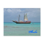 Pirate Ship Aruba Postcard