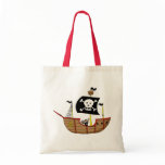 Pirate ship canvas bags