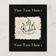 Pirate Ship. Custom Flyer