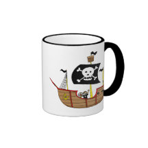 Pirate ship mug