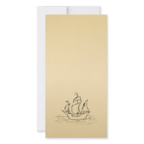 Pirate ship. photo greeting card