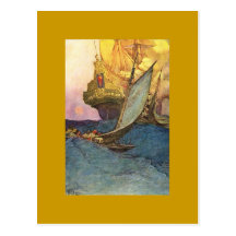 Pirate Ship Postcard