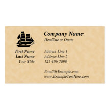 Pirate Ship. Sailing Ship. Business Cards