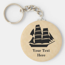 Pirate Ship. Sailing Ship. Keychains