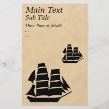 Pirate Ship. Sailing Ship. Personalised Flyer