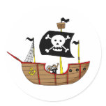 Pirate ship stickers