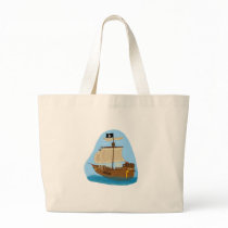 Pirate Ship with Flag Bag