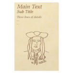 Pirate Sketch. Brown. Custom flyers