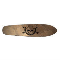 Pirate Skull and Arrow Ccrossbones Skateboard