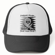 Pirate Skull and Crossbones - Just Add Rum! Hat