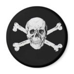 Pirate Skull and Crossbones magnets