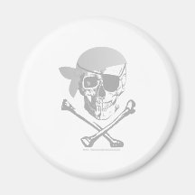 Pirate Skull and Crossbones Refrigerator Magnet