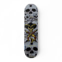 Pirate skull cool skateboard design