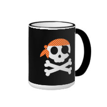 Pirate Skull Skeleton Bandanna Coffee Mug