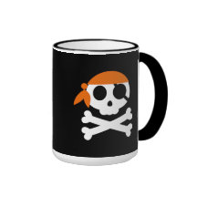 Pirate Skull Skeleton Bandanna Mug