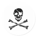 Pirate Skull stickers