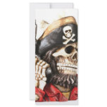 Pirate Skull w/ Pistol rack cards