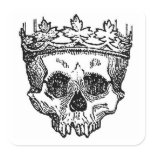 Pirate Skull with Crown stickers