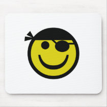 Pirate Smiley mousepads