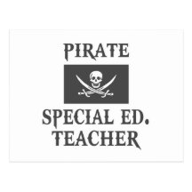 Pirate Special Ed. Teacher Postcards