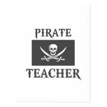 Pirate Teacher Postcards