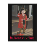 Pirate Thank You Card, Me Thanks For The Booty! postcards