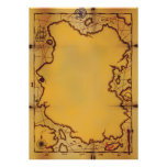 Pirate Treasure Map Invitations