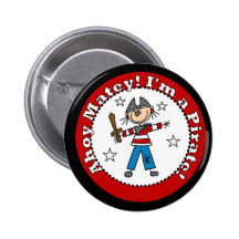 Pirate Tshirts and Gifts Pinback Buttons