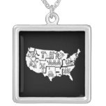PIRATE USA 3 NECKLACES