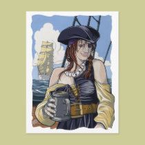 Pirate Wench postcards