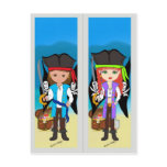 Pirates Bookmark on Postcard