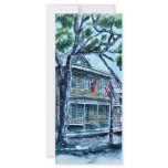 pirates house savannah georgia watercolor painting rack cards