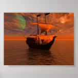 Pirates Night Print