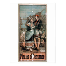 Pirates of Penzance Vintage Theatre Post Card
