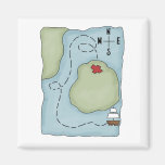 Pirates · Pirate Map Fridge Magnet