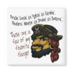 Pirates Rock! Refrigerator Magnets