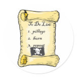 Pirate's To Do List stickers