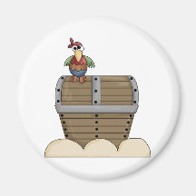 Pirates · Treasure Chest & Parrot Magnets