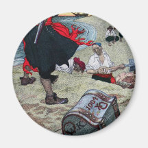 Pirate's Treasure Fridge Magnets
