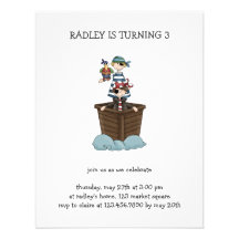 Pirates · Two Pirates in a Boat Personalized Invite