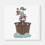 Pirates · Two Pirates in a Boat Refrigerator Magnets