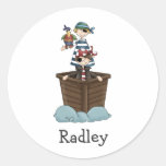 Pirates · Two Pirates in a Boat Sticker