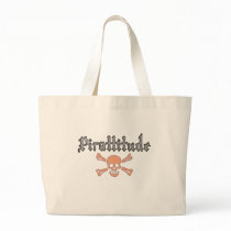 Pirattitude Blood Jolly Roger Canvas Bags