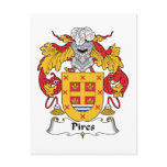 Pires Family Crest postcards