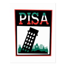 Pisa Poster Post Card