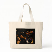 Pisces astrological sign tote bags