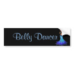 Pisces Belly Dancer Art Bumper Stickers