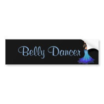 Pisces Belly Dancer Art Bumper Stickers