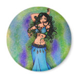 Pisces Belly Dancer Art Refrigerator Magnets