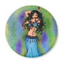 Pisces Belly Dancer Art Refrigerator Magnets